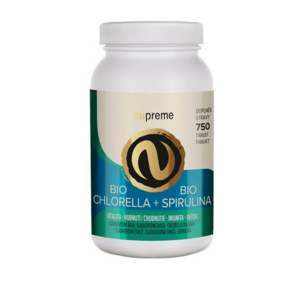 Nupreme Chlorella + Spirulina 750 tablet BIO obraz