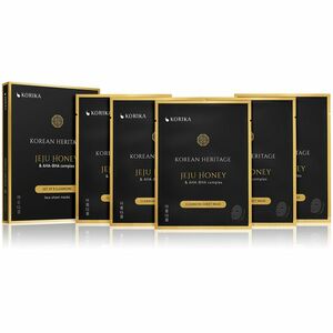 KORIKA Sada čisticích plátýnkových masek s Jeju medem a AHA, BHA komplexem Korean Heritage 5 × 25 g obraz