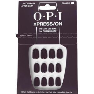 OPI Gelové nehty xPRESS/ON (Press On Nails - Lincoln Park After Dark) obraz