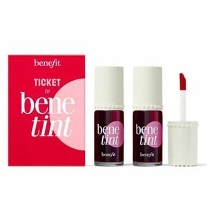 Benefit Dárková sada tekutých barev na rty a tváře Ticke to Benetint Duo Set obraz