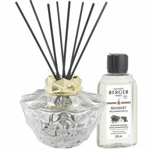Maison Berger Paris Dárková sada aroma difuzér Kali transparentní + náplň Vanilla Magnificence 200 ml obraz