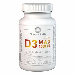 Pharma Activ Vitamin D3 max 4000 I.U. 100 tablet obraz