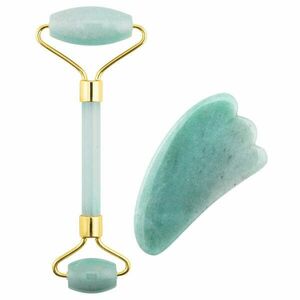 Palsar 7 Masážní váleček a destička Guasha jadeit (Green Aventurine Jade Roller & Gua Sha Set) obraz