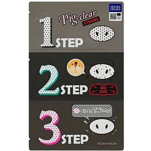 Holika Holika Třífázové čisticí náplasti na nos Pig Clear Strong (3 Step Kit) 15 ml obraz