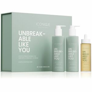 ICONIQUE Professional Dárková sada pro posílení délek vlasů Unbreakable Like You obraz
