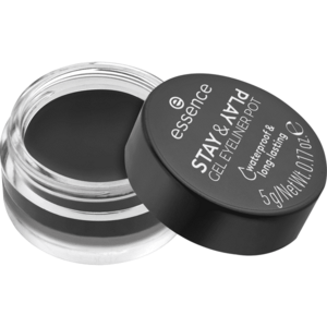 essence Gelové oční linky Stay & Play (Gel Eyeliner Pot) 5 g 01 Black obraz