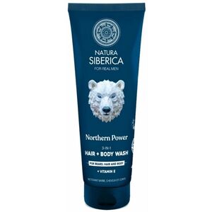 Natura Siberica Mycí gel na vlasy, tělo a vousy 3v1 Northern Power (Hair + Body Wash) 200 ml obraz