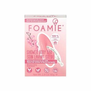 Foamie Hydratační sprchová péče Cherry Kiss With Cherry Blossom and Rice Milk (Shower Body Bar) 80 g obraz