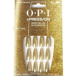 OPI Gelové nehty xPRESS/ON (Press-On Nails - Break The Gold) obraz