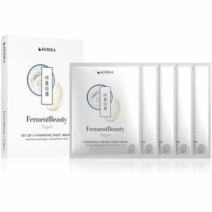 KORIKA Sada hydratačních plátýnkových masek FermentBeauty Yogurt 5 x 23 g obraz