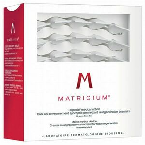 Bioderma Ampule pro regeneraci kožní tkáně pro poškozenou pokožku Matricium 30 x 1 ml obraz