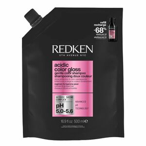Redken Rozjasňující šampon pro dlouhotrvající barvu a lesk vlasů Acidic Color Gloss (Gentle Color Shampoo) 500 ml - náhradní náplň obraz