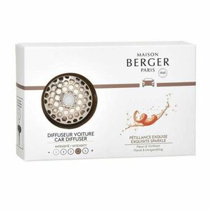Maison Berger Paris Dárková sada difuzér do auta chrome + náplň Exquisite Sparkle obraz