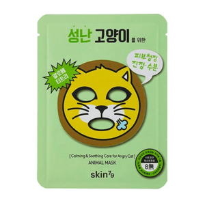 skin79 Sada zklidňujících plátýnkových masek Animal Mask (Calming & Soothing Care for Angry Cat) 10 x 23 g obraz