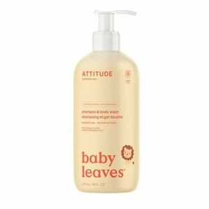 Dětské tělové mýdlo a šampon (2 v 1) ATTITUDE Baby leaves s vůní hruškové šťávy 473 ml obraz
