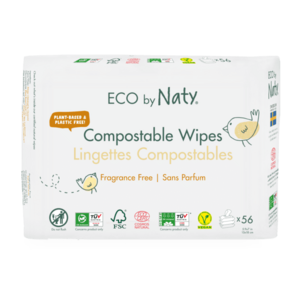 Eco Naty ECO vlhčené ubrousky Naty bez vůně - pro citlivou pokožku - výhodné balení (3 x 56 ks) obraz