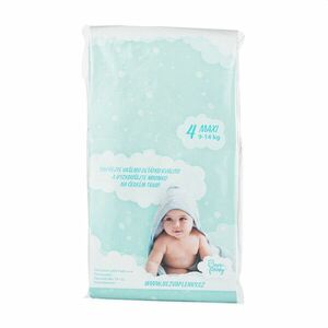 České plenky Baby Charm , vzorkové balení velikost 4 MAXI , 7-14 kg obraz