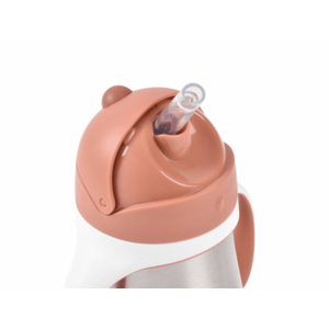 BEABA HRNEK TERMOIZOLAČNÍ S BRČKEM NEREZ 250ML TERRACOTTA obraz