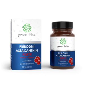 Astaxanthin forte 12 mg - tobolky 60 ks - Green idea obraz