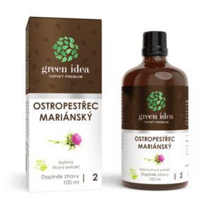 Ostropestřec tinktura - kapky 100 ml - Green idea obraz