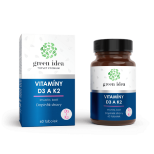 VITAMÍNY D3 a K2 - tobolky 60 ks - Green idea obraz