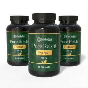 Zvýhodněný set: 3x Reishi Extract 30 % polysacharidů – 90 kapslí – Herbatica obraz