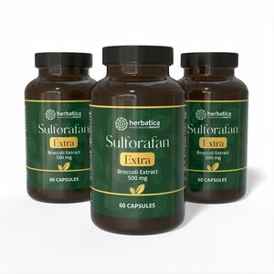 Zvýhodněný set: 3x Sulforafan EXTRA – extrakt z brokolice 500 mg, 60 kapslí – Herbatica obraz