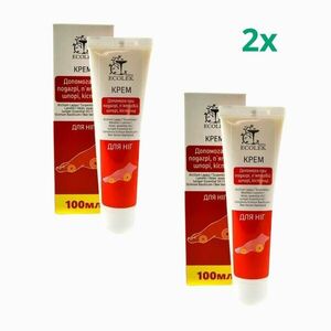 Zvýhodněný set: 2x Krém pro péči o nohy, patní ostruhy, halluxy a dnu - 100ml - Ecolek obraz