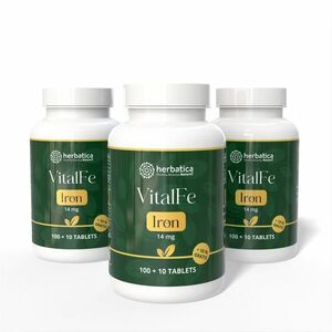 Zvýhodněný set: 3x Železo 14 mg – 110 tablet – Herbatica obraz