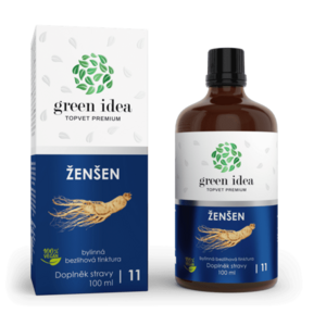 Ženšen - bezlihová tinktura 100 ml - Green idea obraz
