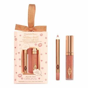 CHARLOTTE TILBURY - Pillow Talk Mini Glossy Lips Duo Pillow Talk - Sada pro líčení rtů obraz