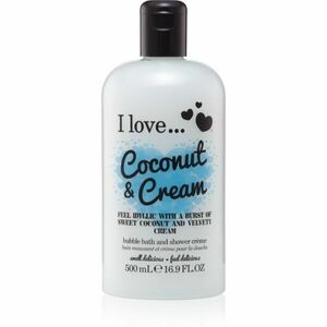 I Love Coconut & Cream sprchový a koupelový gelový olej 500 ml obraz