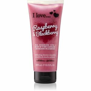 I Love Raspberry & Blackberry sprchový gel s peelingovým efektem 200 ml obraz