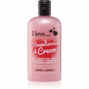 I Love Strawberries & Cream sprchový a koupelový krém 500 ml obraz