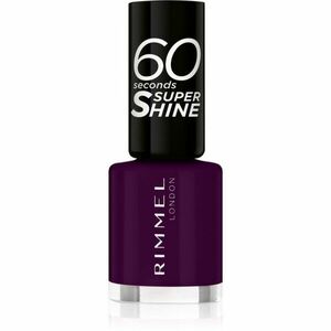Rimmel 60 Seconds Super Shine lak na nehty odstín 345 Black Cherries 8 ml obraz