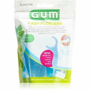 G.U.M Easy Floessers expandující velmi jemná dentální nit s fluoridem a mentolem 30 ks obraz