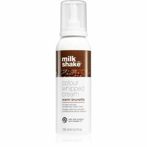 milk_shake® Colour Whipped Cream tónovací pěna pro všechny typy vlasů Warm Brunette 100 ml obraz