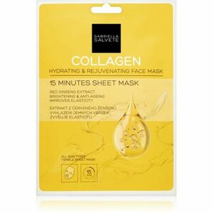 Gabriella Salvete Face Mask Collagen plátýnková maska pro rozjasnění a vyhlazení pleti 1 ks obraz
