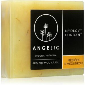 Angelic Mýdlový fondant Měsíček & Meduňka extra jemné přírodní mýdlo 105 g obraz
