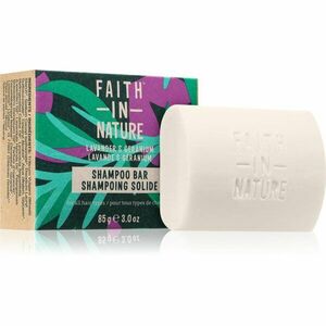 Faith In Nature Lavender & Geranium organický tuhý šampon s levandulí 85 g obraz