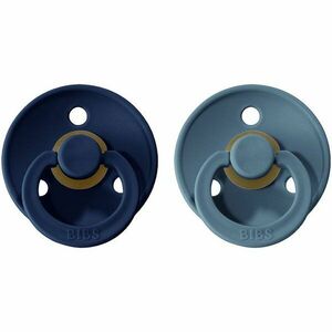 BIBS Colour Natural Rubber Size 2: 6+ months dudlík Deep Space / Petrol 2 ks obraz