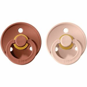 BIBS Colour Natural Rubber Size 1: 0+ months dudlík Woodchuck / Blush 2 ks obraz
