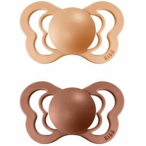 BIBS Couture Natural Rubber Size 1: 0+ months dudlík Peach / Woodchuck 2 ks obraz