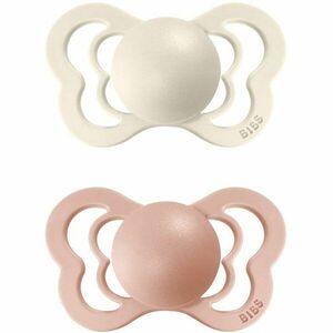 BIBS Couture Natural Rubber Size 2: 6+ months dudlík Ivory / Blush 2 ks obraz
