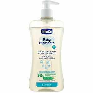 Chicco Baby Moments jemný dětský šampon na vlasy a tělo 500 ml obraz