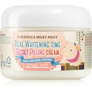 Elizavecca Milky Piggy Real Whitening Time Secret Pilling Cream hydratační zjemňující krém s peelingovým efektem 100 ml obraz