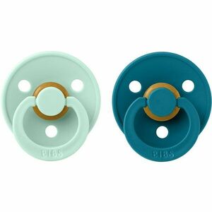 BIBS Colour Natural Rubber Size 2: 6+ months dudlík Nordic Mint / Forest 2 ks obraz