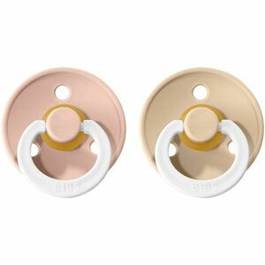 BIBS Colour Natural Rubber Size 1: 0+ months dudlík Blush Night / Vanilla Night 2 ks obraz
