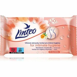 Linteo Personal hygiene vlhčené ubrousky na intimní hygienu mini herbal 10 ks obraz