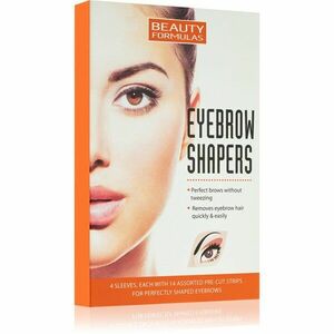 Beauty Formulas Eyebrow Shapers depilační pásky na obočí 4 ks obraz